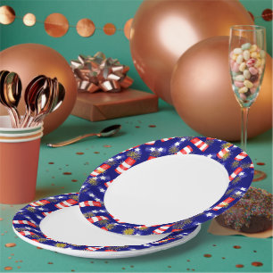 Firecrackers for the 4th of July Paper Plate