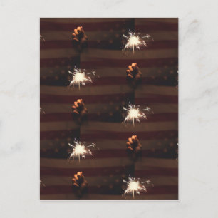 firecrackers postcard