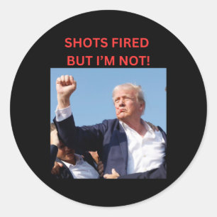 Fired! President Trump  Classic Round Sticker