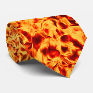 Fired Up – Bold Flame Texture Tie