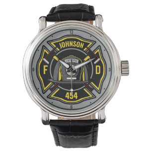 Firefighter ADD NAME Fire Department Rescue Team Watch