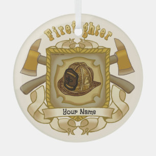 FireFighter Axe Shield ornament