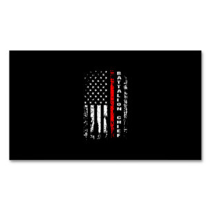 Firefighter Battalion Chief Battalion Chief Gift Magnetic Business Card