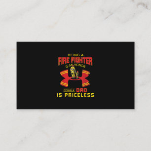 Firefighter - Being A Firefighter Dad Loyalty Card