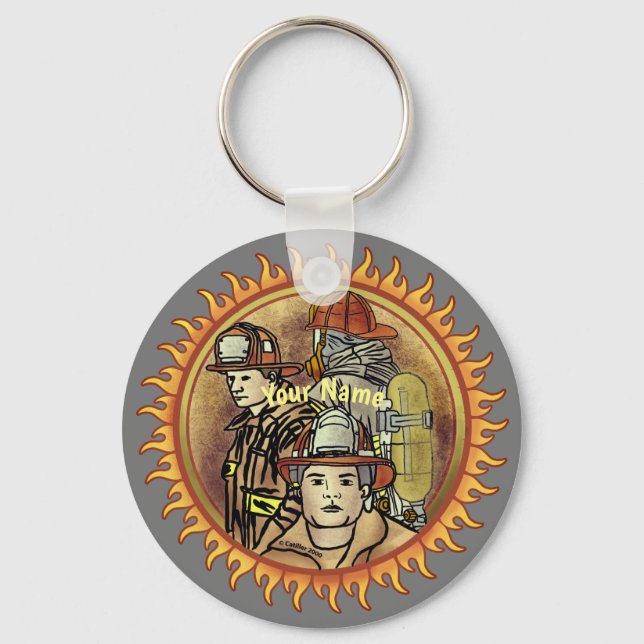 Firefighter Brotherhood firefighter Key Ring (Front)