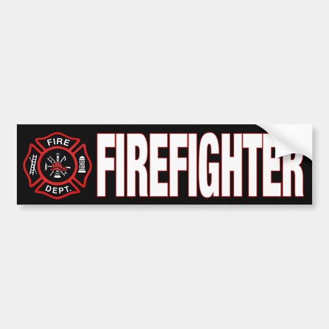 Firefighter Bumper Sticker (Front)