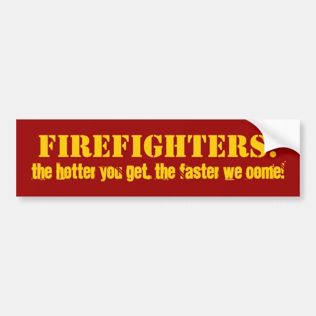 firefighter bumper sticker (Front)