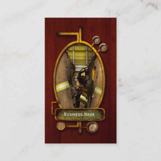 Firefighter - Bunker Gear Business Card (Front)