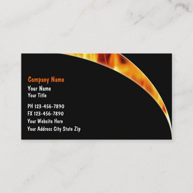 Firefighter Business Cards (Front)