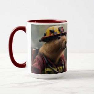 Firefighter Capybara, Mug