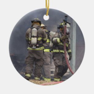 Firefighter Ceramic Tree Decoration