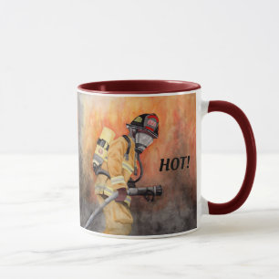 Firefighter Coffee Cup Personalise Words