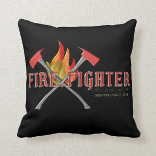 FIREFIGHTER Crossed Axes (Glass Efffect) Cushion