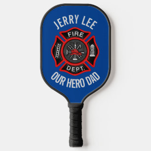 Firefighter Custom Text Name Personalised Pickleball Paddle