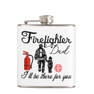 Firefighter Dad   Father's Day Gifts Hip Flask