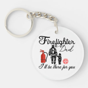 Firefighter Dad Father's Day Gifts Key Ring