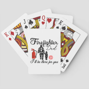 Firefighter Dad Father's Day Gifts Playing Cards