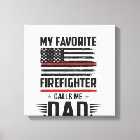 Firefighter Dad Flag Vintage Engraving Design_1