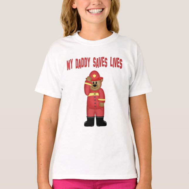 Firefighter  Dad Infant Body Suit   Baby Bodysuit (Front)