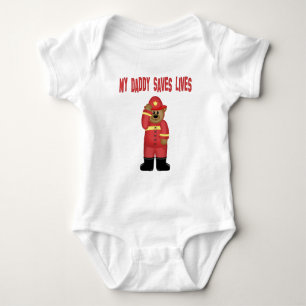 Firefighter  Dad Infant Body Suit   Baby Bodysuit