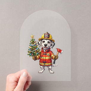 Firefighter Dalmatian Christmas Tree Ornament Acrylic Invitations