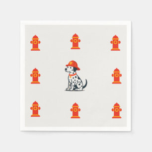 Firefighter Dalmatian Party Napkin