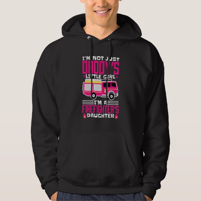 Firefighter Daughter Design For Kids Firefighter K Hoodie (Front)