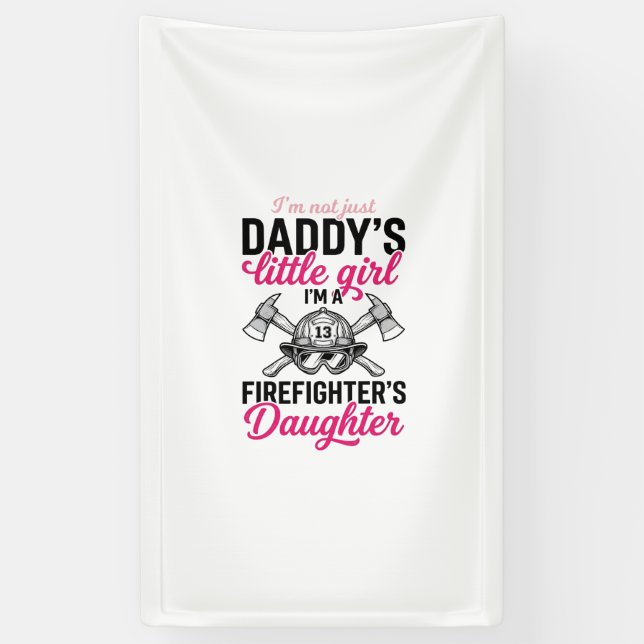 Firefighter Daughter Quote Vector Shirt Design_1 Banner (Vertical)