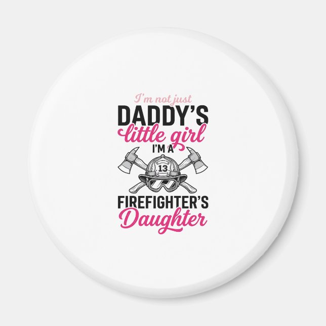 Firefighter Daughter Quote Vector Shirt Design_1 Magnet (Front)