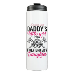 Firefighter Daughter Quote Vector Shirt Design_1 Thermal Tumbler
