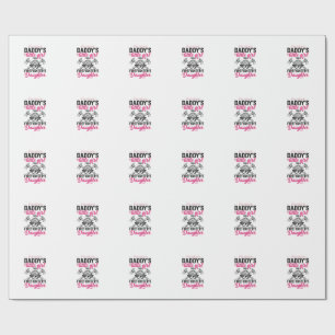 Firefighter Daughter Quote Vector Shirt Design_1 Wrapping Paper