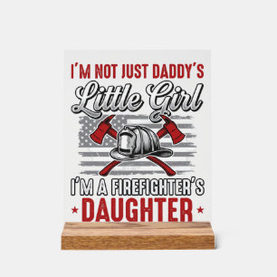 Firefighter Daughter Vintage Acrylic Sign