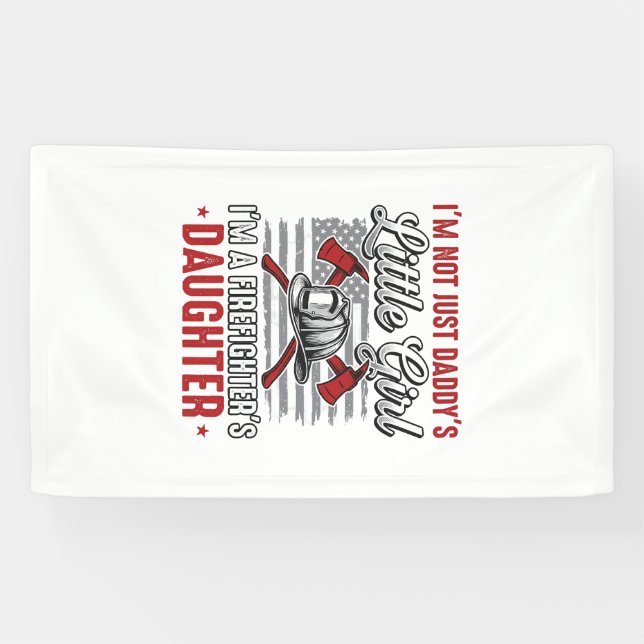 Firefighter Daughter Vintage Banner (Horizontal)