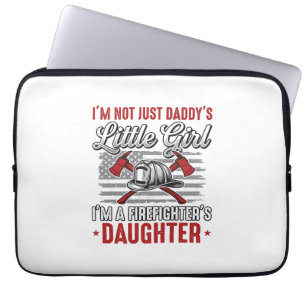 Firefighter Daughter Vintage Laptop Sleeve