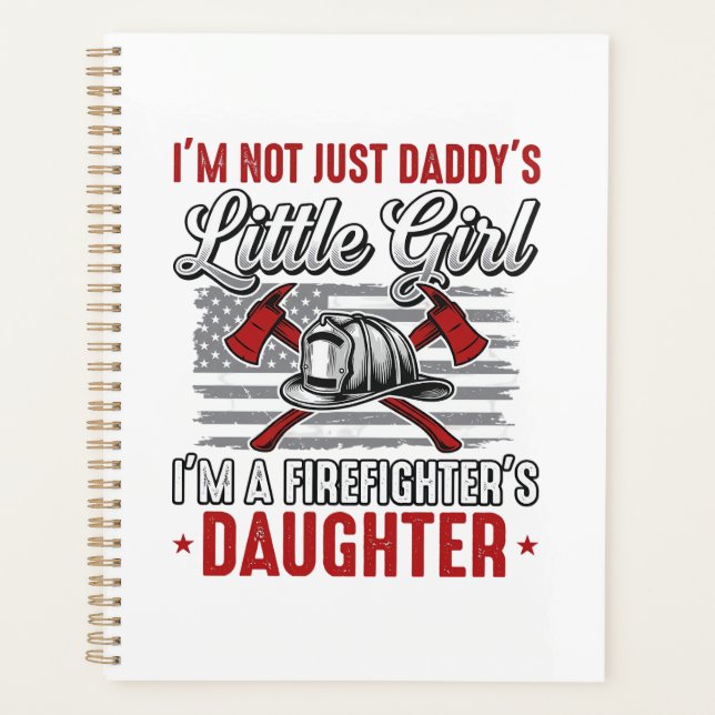 Firefighter Daughter Vintage Planner (Front)