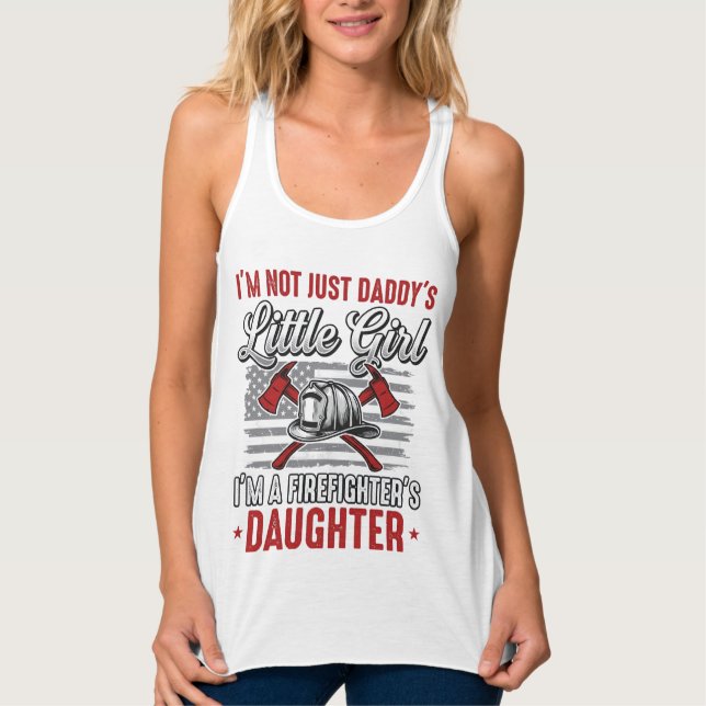 Firefighter Daughter Vintage Singlet (Front)