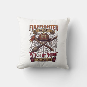 Firefighter Day Witch Night Halloween Helmet Axe B Cushion