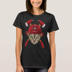Firefighter Devon Rex Fireman Boys Kids Fire Rescu T-Shirt
