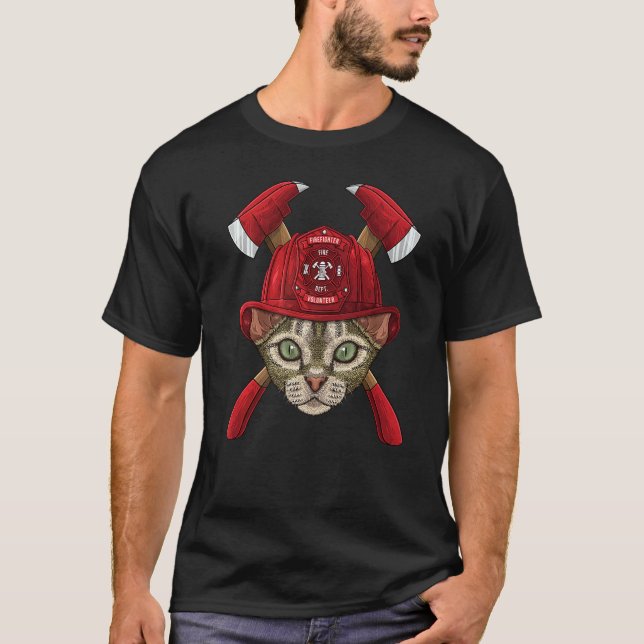 Firefighter Devon Rex Fireman Boys Kids Fire Rescu T-Shirt (Front)