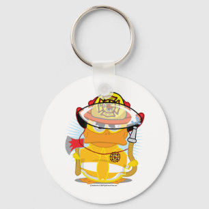 Firefighter Duck Key Ring