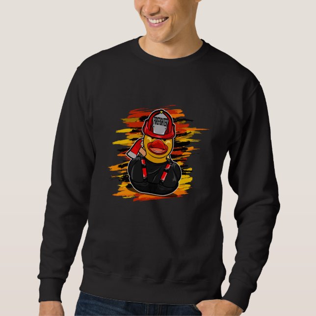 Firefighter Duck Sweatshirt (Front)