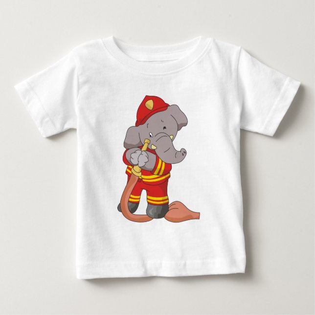 Firefighter Elephant Tshirts and Gifts (Front)