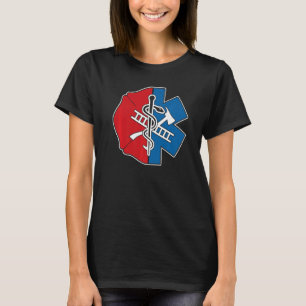 Firefighter Emt Badge Proud Emt Firefighter T-Shirt