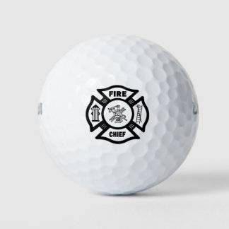 Firefighter Fire Chief Golf Balls