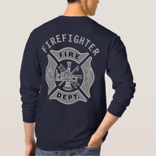 Firefighter/Fire Department Badge Fireman Custom T-Shirt