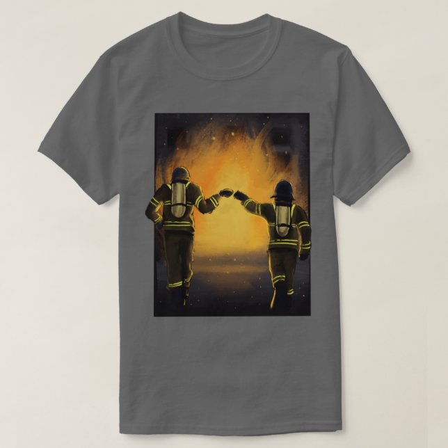 Firefighter fire department proud gift  T-Shirt (Design Front)