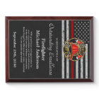 Firefighter Fire Dept Custom Logo Thin Red Line