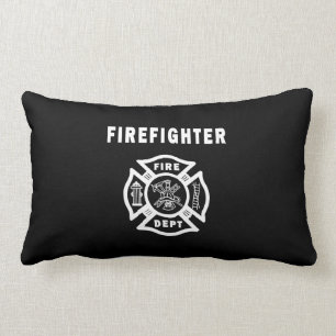 Firefighter Fire Dept Logo Lumbar Cushion