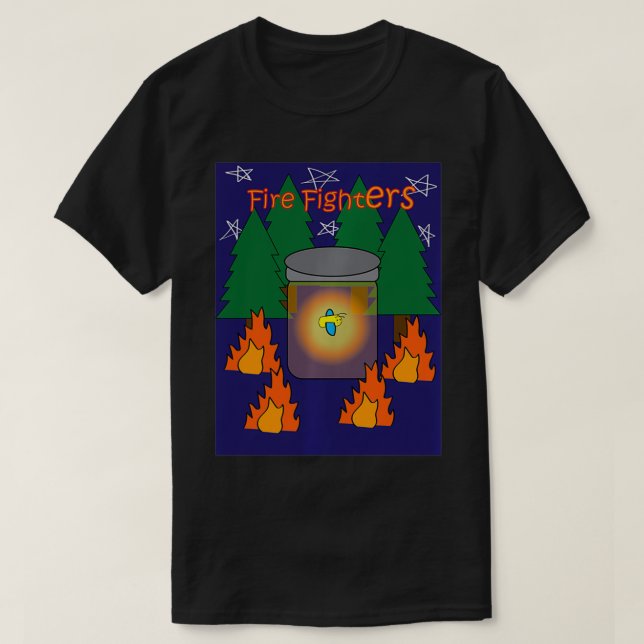 Firefighter Fire Flies Pullover  (Design Front)