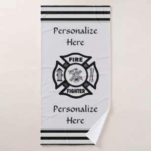 Firefighter Fire Rescue     Bath Towel